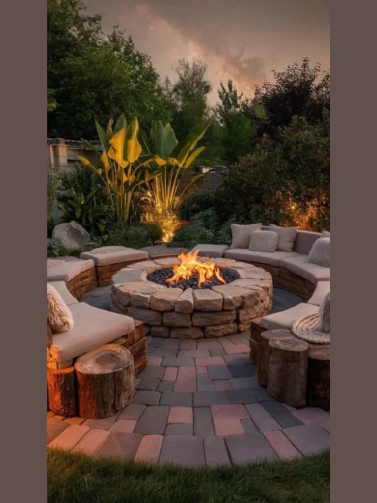 Modern Fire Pit Zones for Cold Nights