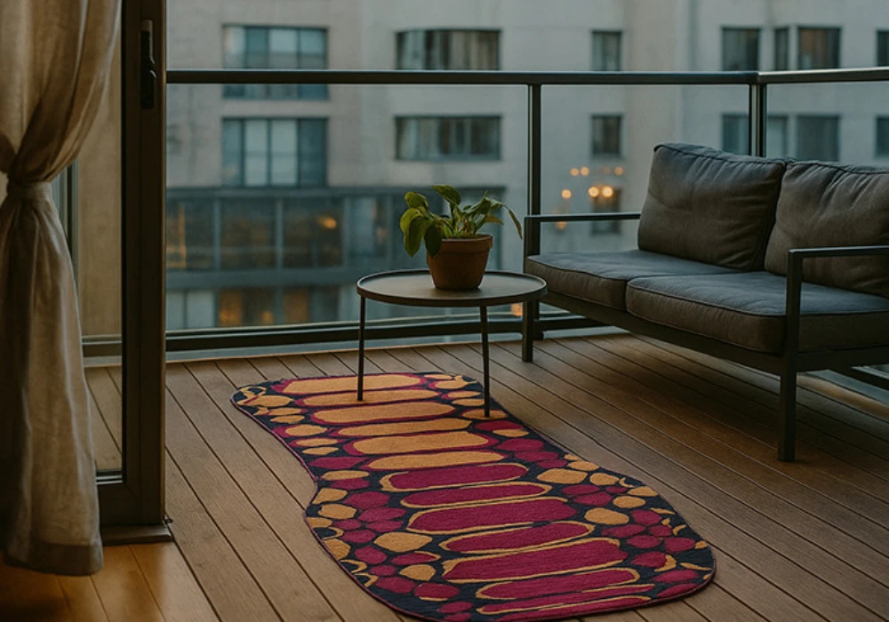 Modern Geometric Balcony Rug Ideas for a Stylish Look