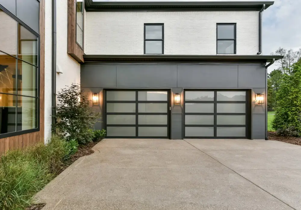 Modern Glass Garage Doors