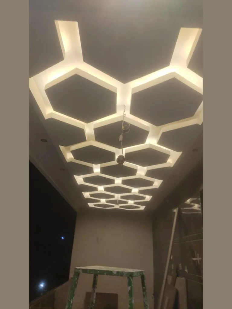Modern Hexagon Ceiling Panels