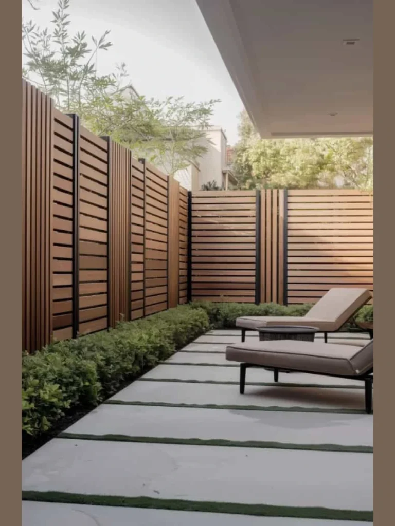 Modern Horizontal Wood Slats