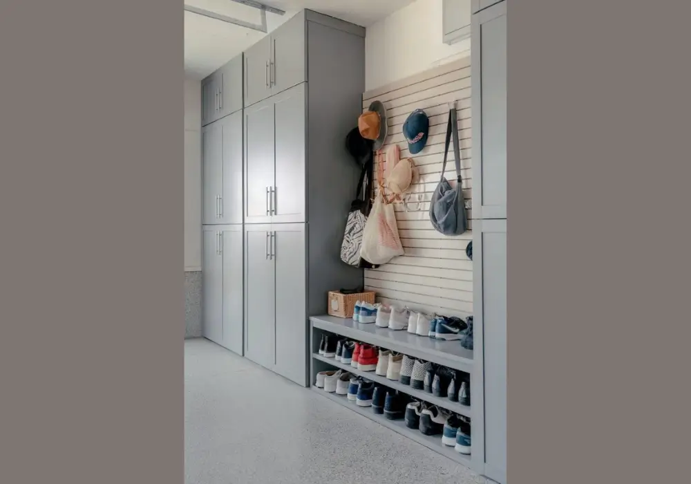 Modern Mudroom with Built-in Storage