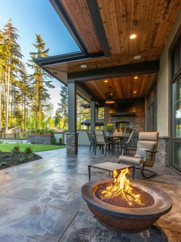 Modern Polished Concrete Patios