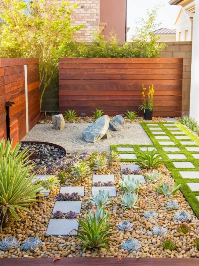 Modern Succulent Rock Garden