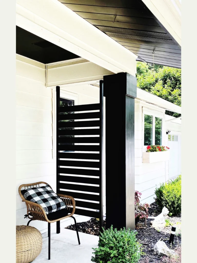 Modern Vertical Slat Barrier