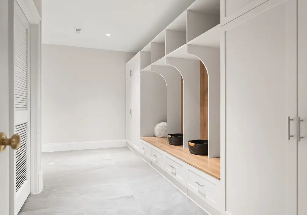 Mudroom with Waterproof Flooring
