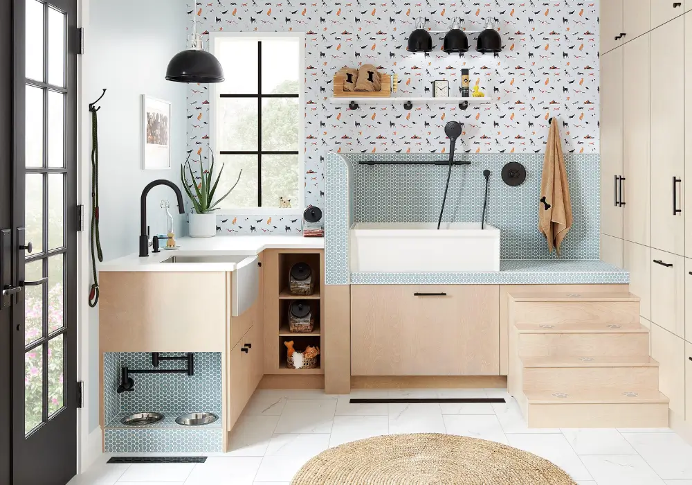Mudroom with a Pet Station