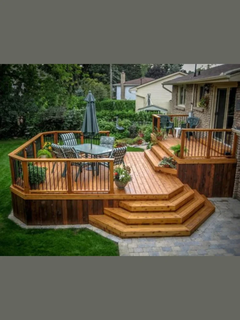 Multi-Level Timber Decking