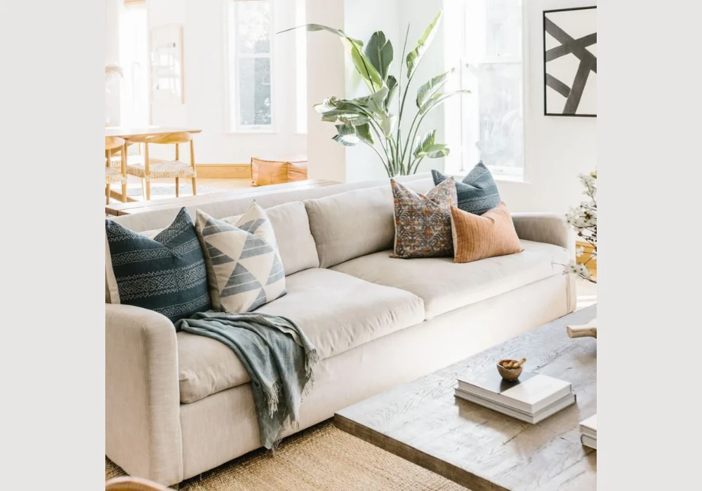 Multi-Texture Funky Throw Pillows for Depth Styling