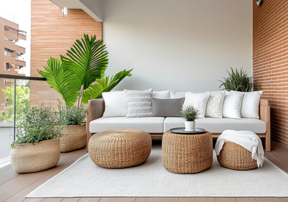 Multi-Use Balcony Couch Ideas for Work and Relaxation