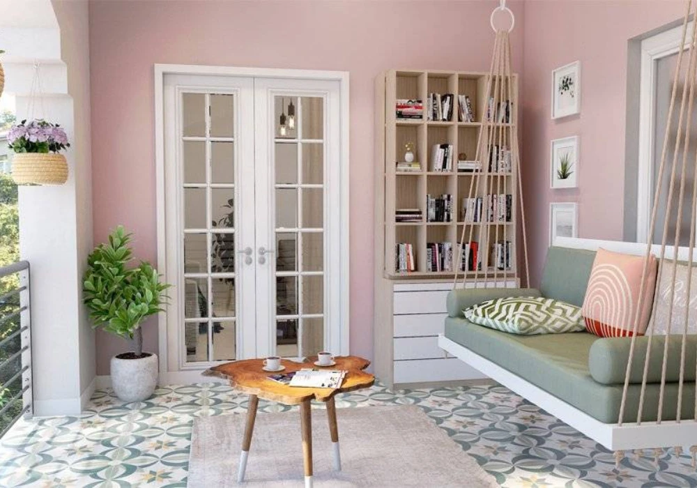 Multi-Use Furniture Layout for Small Balcony Design Ideas