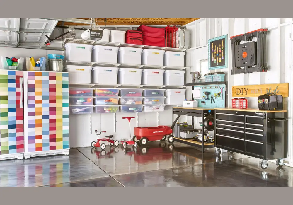 Multi-Functional Garage Wall Zones