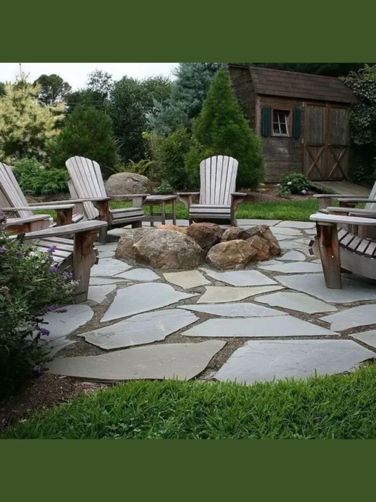 Natural Flagstone Seating Areas