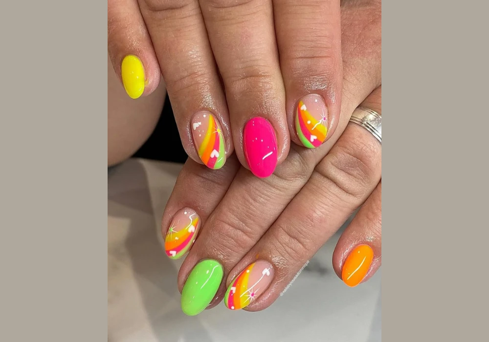 Neon Summer Nail Inspiration for Bold Seasonal Energy