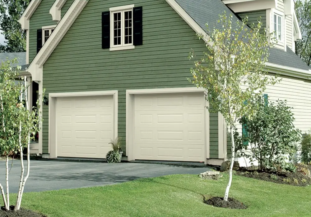 Olive Green Garage Door