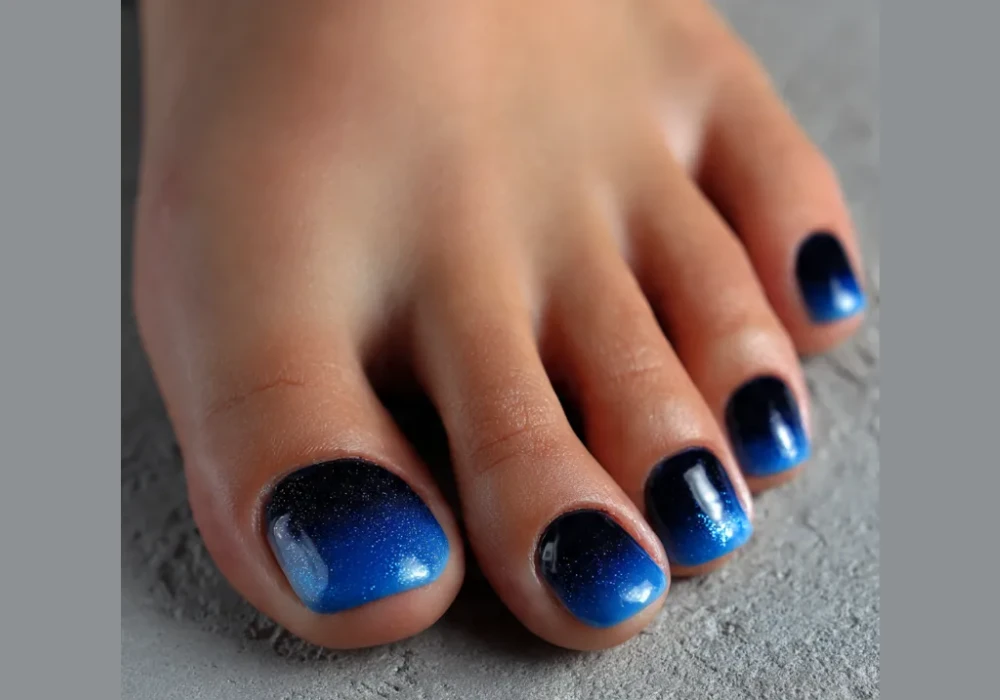 Ombre Summer Toe Nail Ideas for Smooth Color Blend