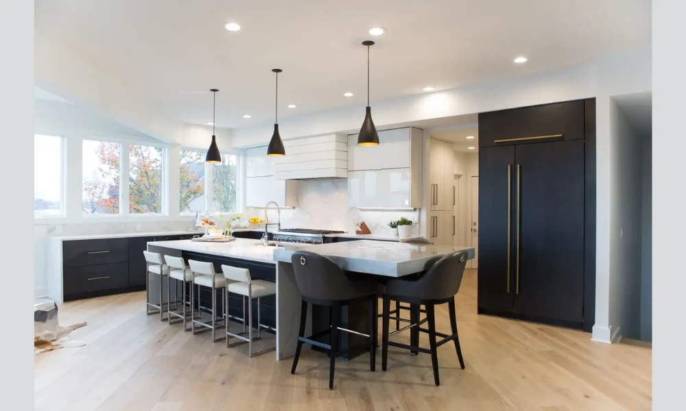Kitchen Island Bar With Counter-Height Seating