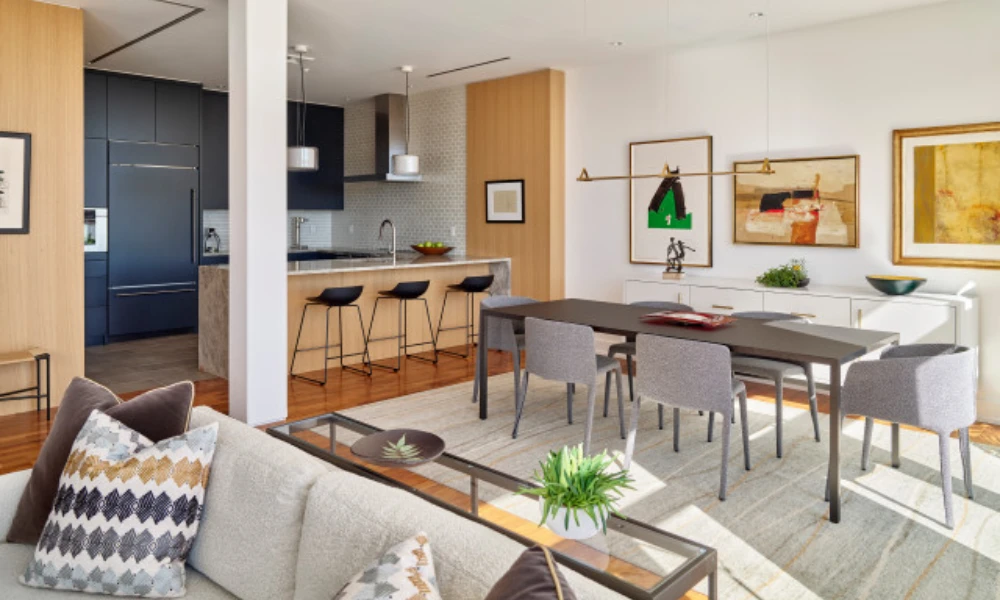 Open Kitchen Dining Room Ideas With Zoning for Better Layout