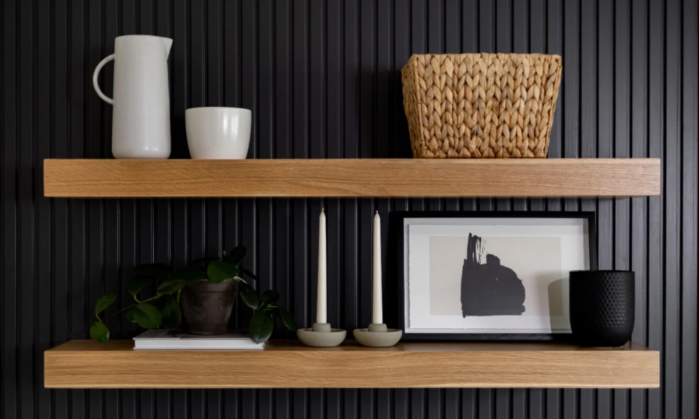 Open Shelf Accent Styling