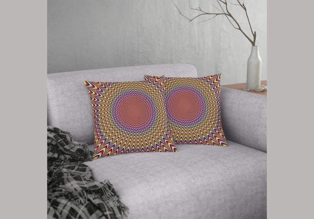 Optical Illusion Funky Throw Pillows for Visual Impact
