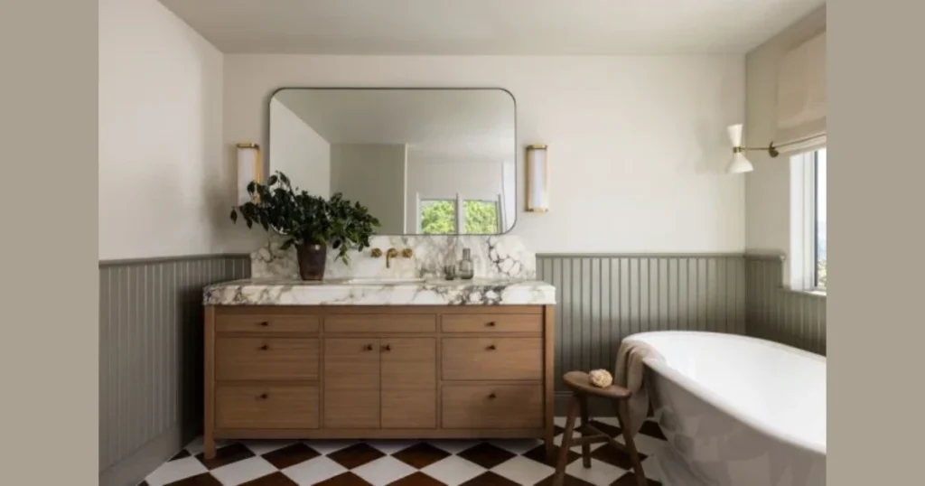 Two-Tone Shiplap With Wainscoting Style