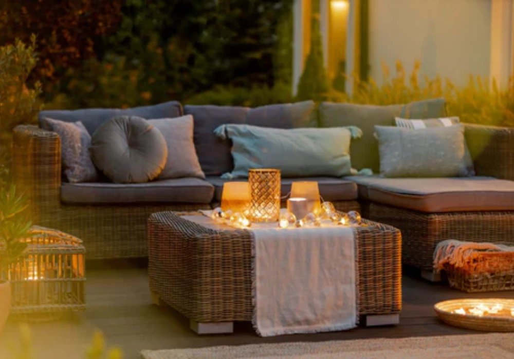 Outdoor Candle and Aroma Styling for Evening Mood