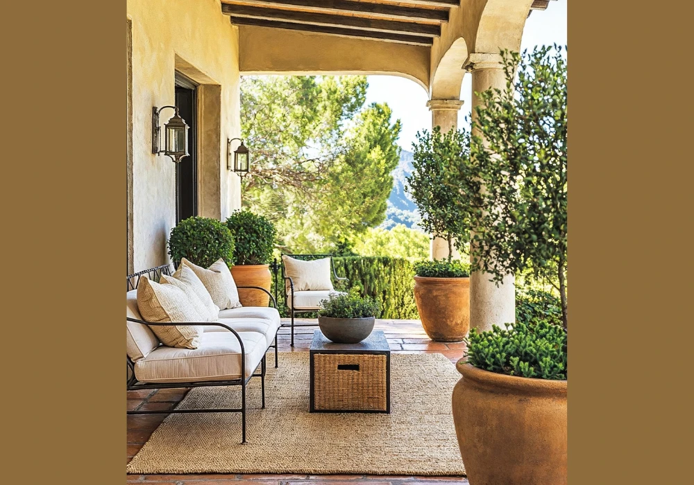 Outdoor Rugs and Texture Layering for Summer Porch Decor Ideas