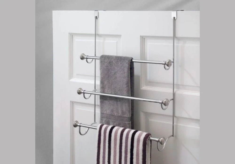 Over-the-Door Towel Hooks for Hidden Storage