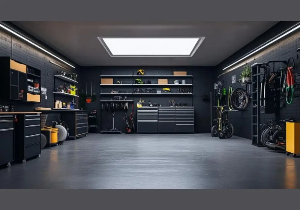 Painted Accent Garage Wall