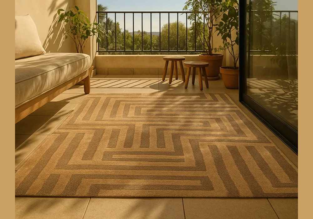 Pattern Mixing Balcony Rug Ideas for Creative Styling
