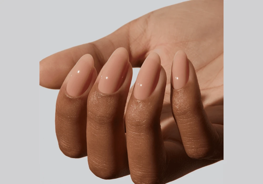 Peach Nude Nail Color for Soft Neutral Balance