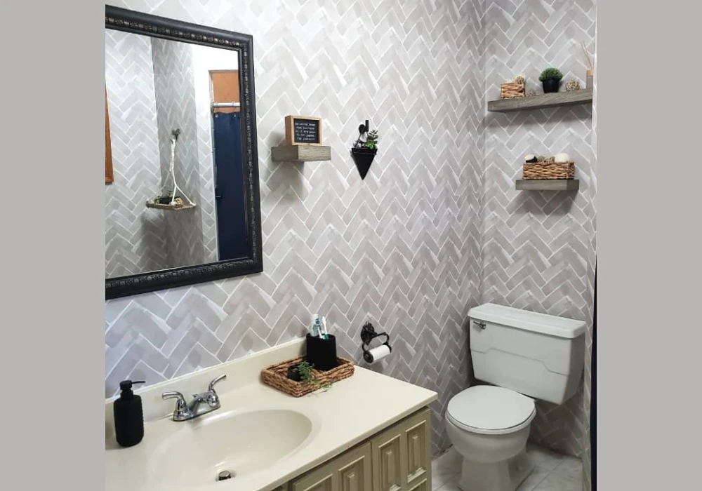 Peel and Stick Wallpaper for Easy Makeover