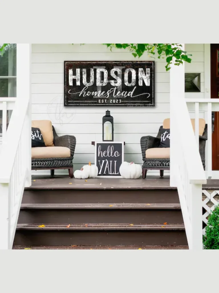 Personalized Family Name Established Signs