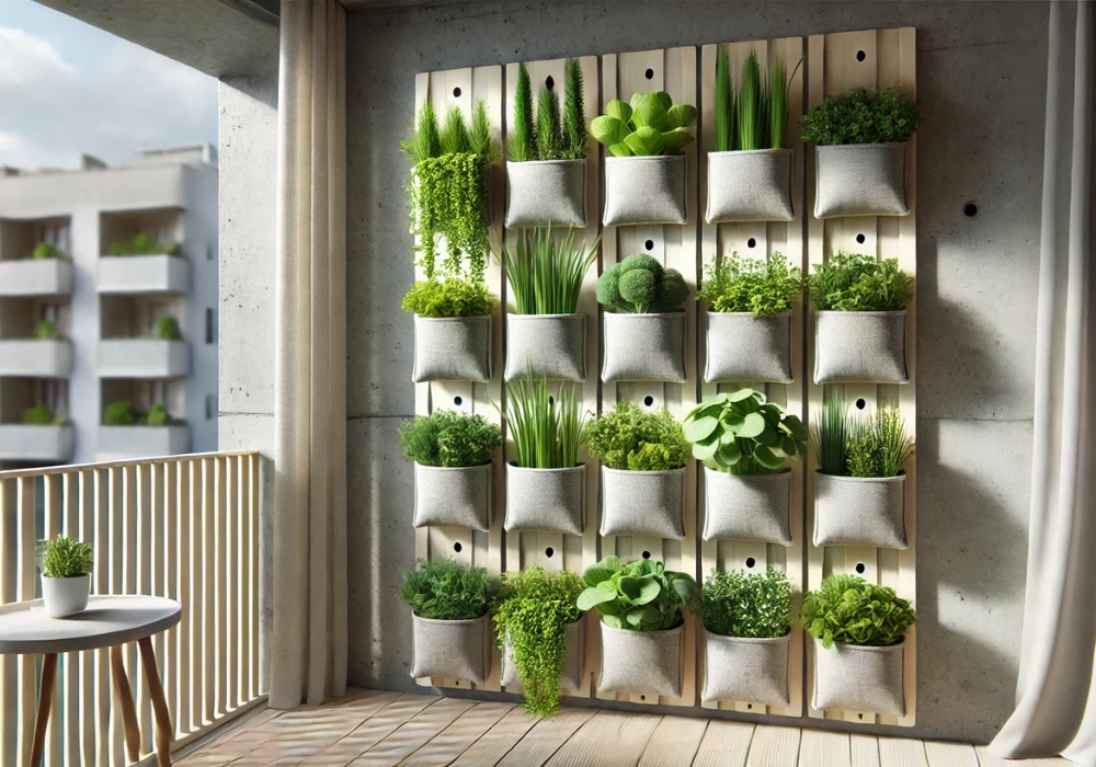 Pocket Fabric Plant Wall