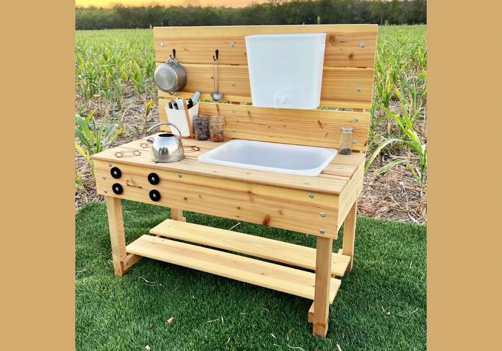 Portable Mud Kitchen Cart for Flexible Summer Play