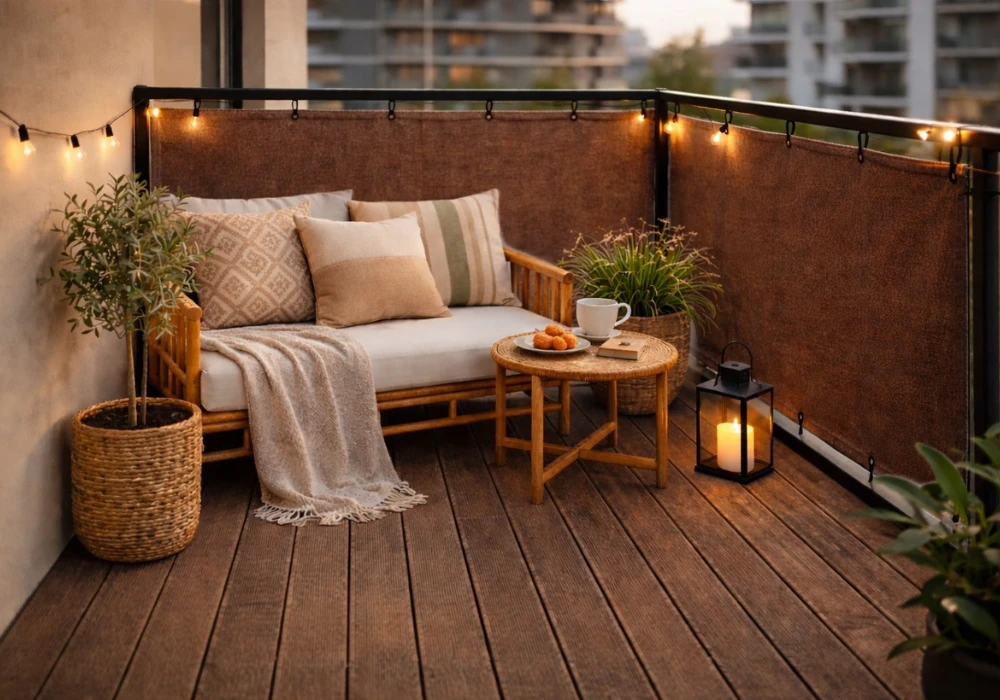 Privacy Screen Balcony Ideas for Apartment Comfort