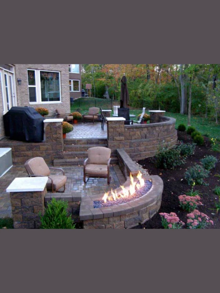 Raised Stone Retaining Walls