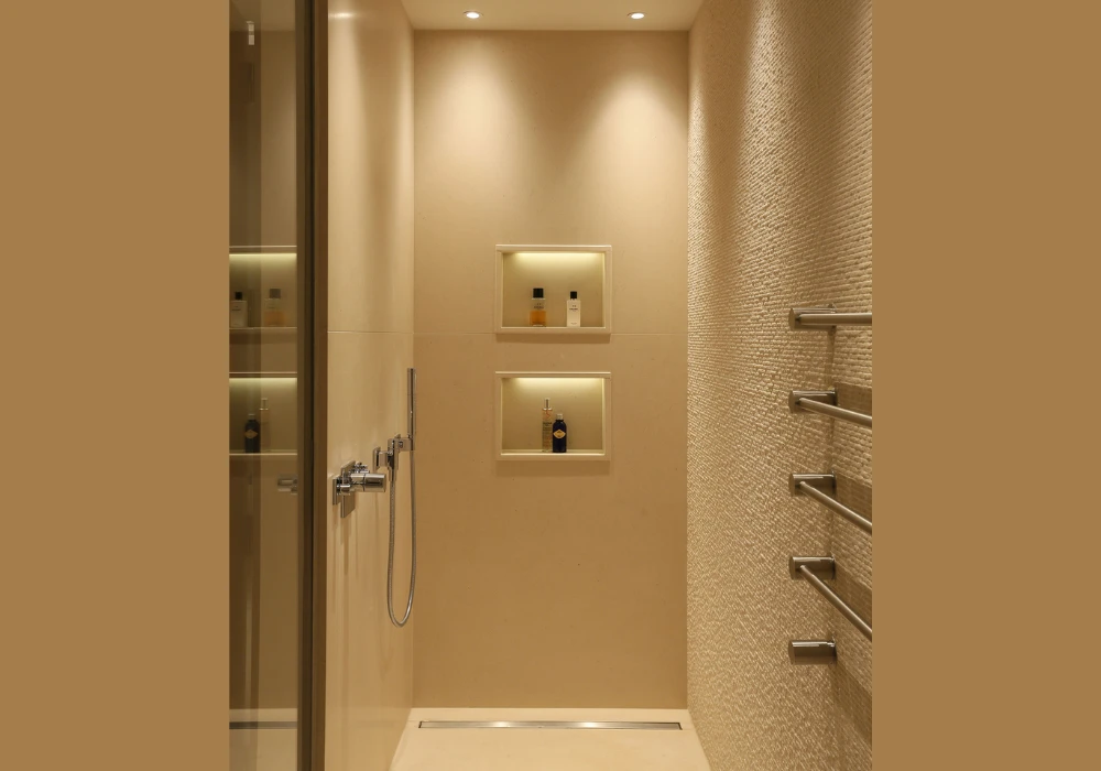 Recessed Lighting Inside Shower Area