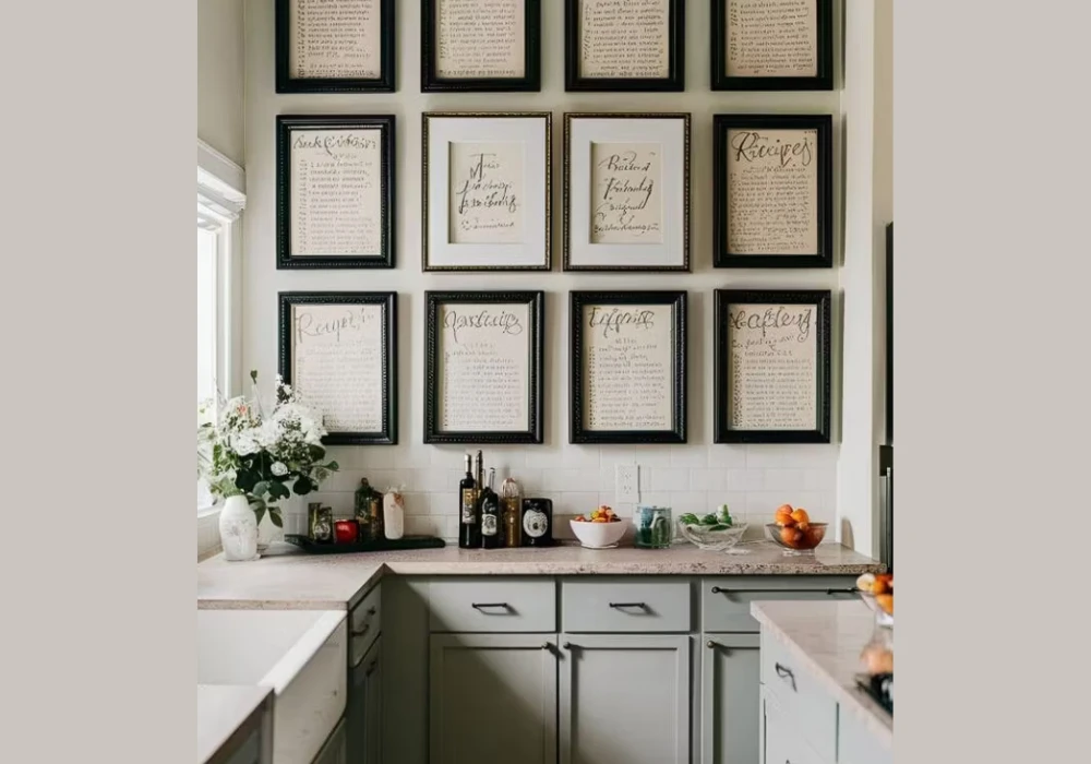 Recipe Prints for a Functional Decor Idea