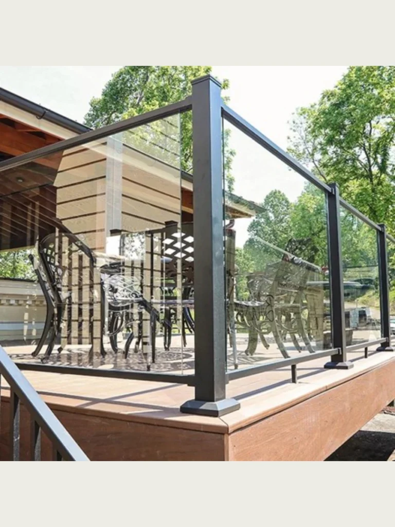 Replace Standard Railings With Glass Panels