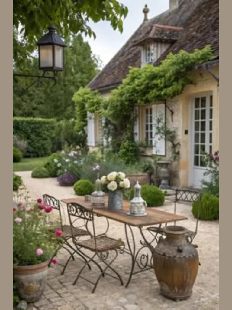 Romantic French Country Courtyards