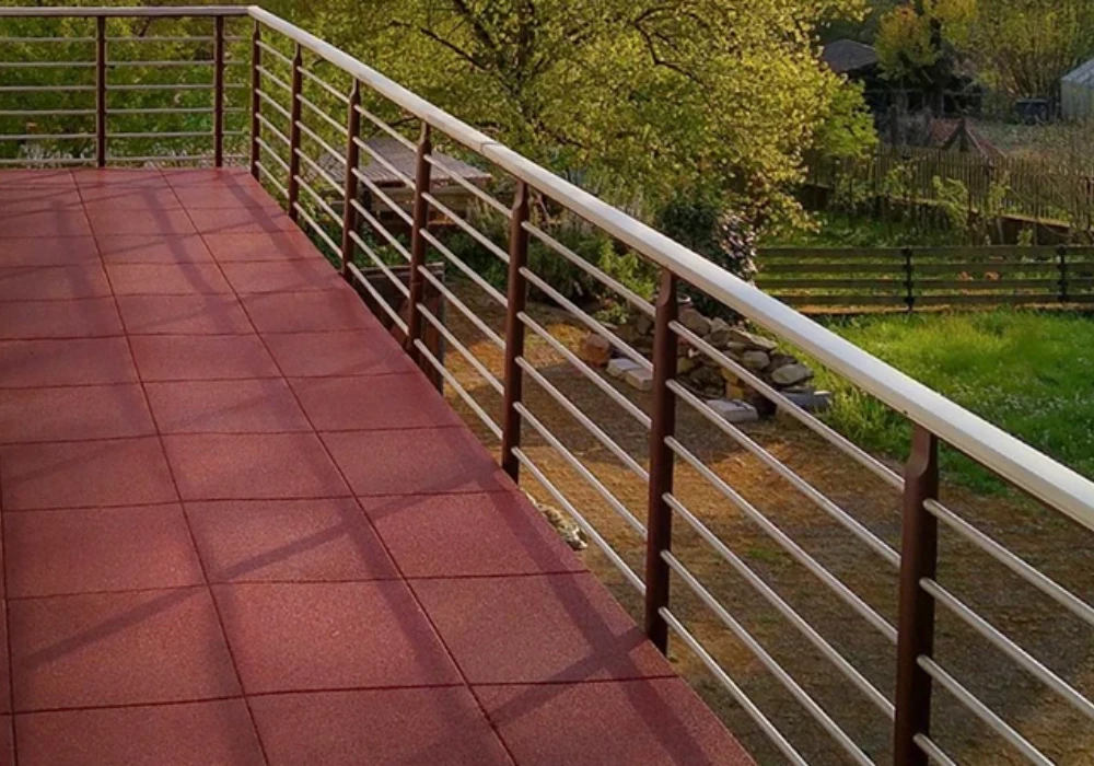 Rubber Flooring Balcony Floor Ideas for Safety and Comfort