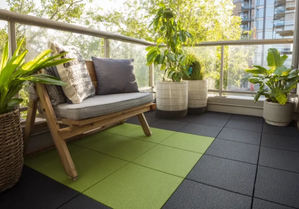 Rubber Flooring Ideas for Safe Balcony Spaces