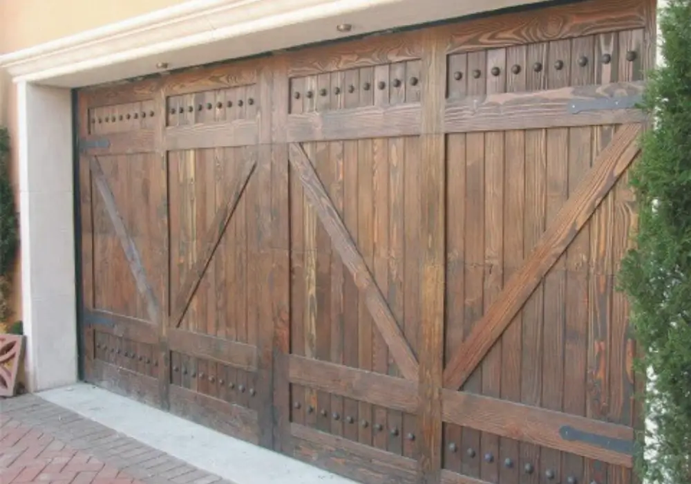 Rustic Barn Garage Door Look