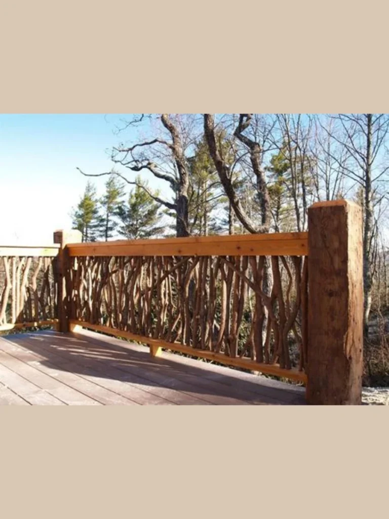 Rustic Branch and Twig Fencing