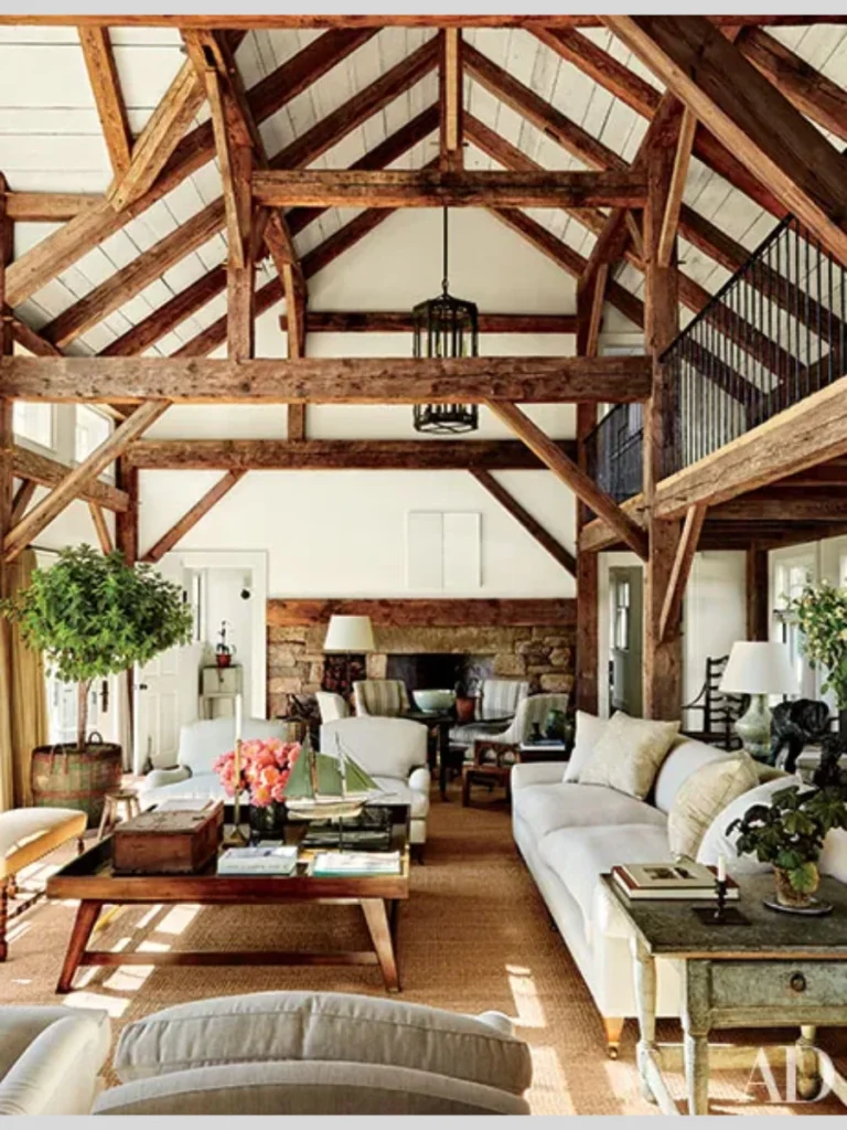 Rustic Reclaimed Timber Ceiling Accents