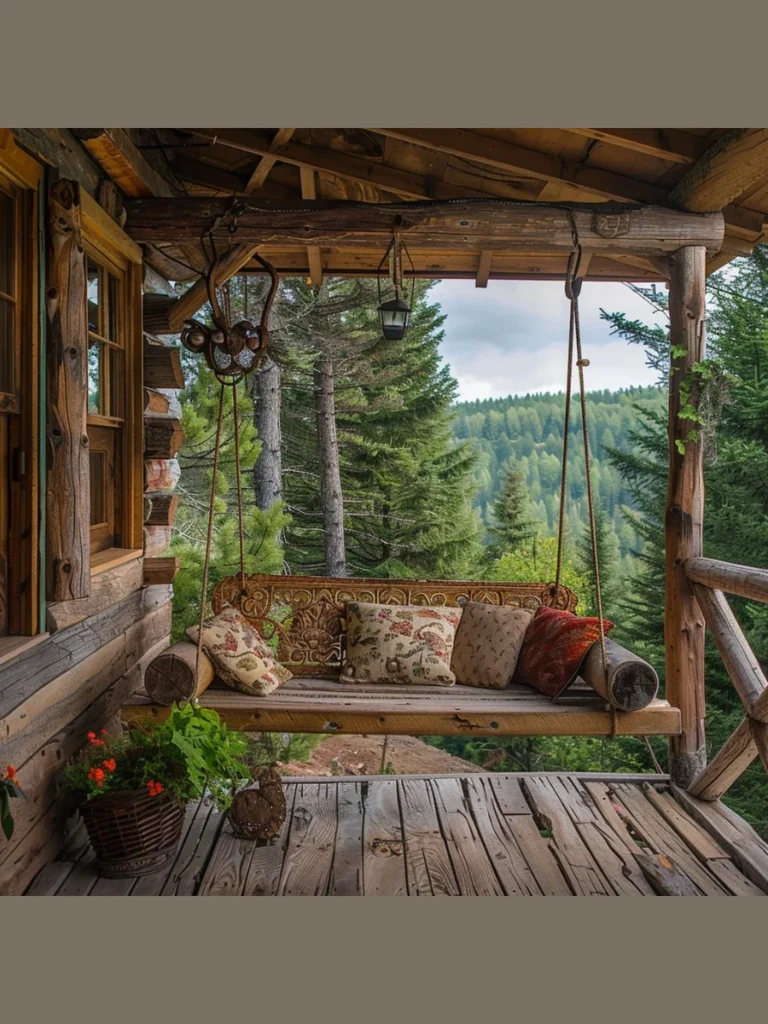 Rustic Reclaimed Wood with Plaid Textiles