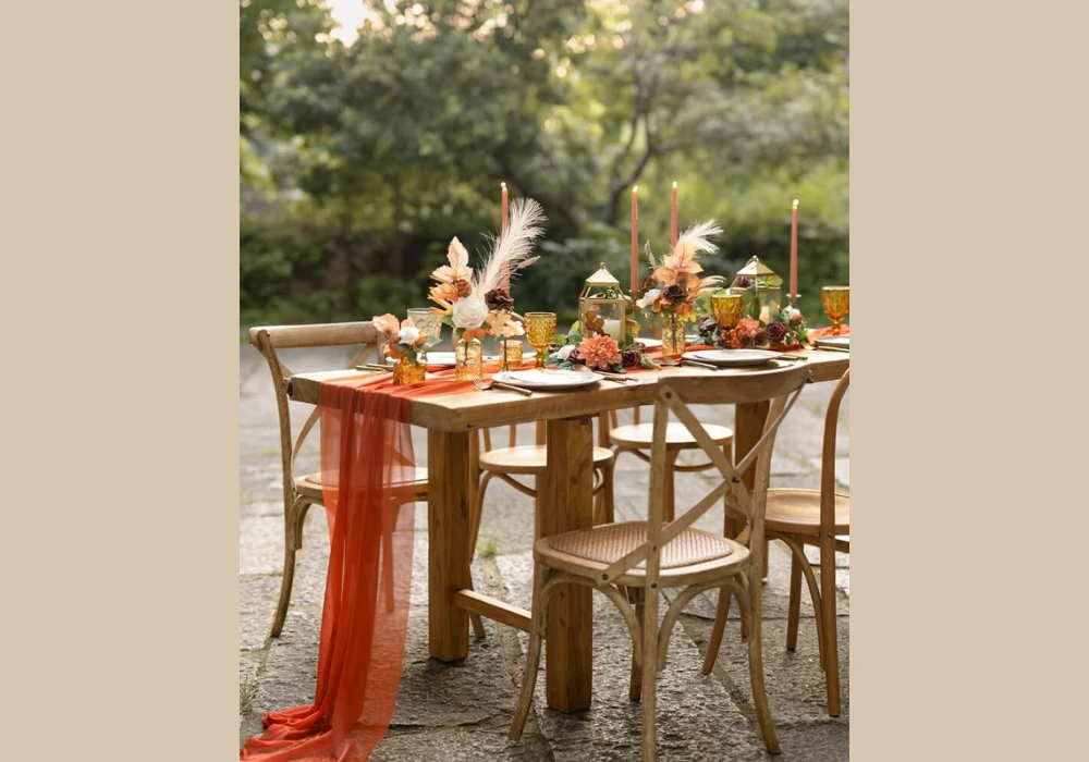 Rustic Summer Table Settings with Natural Elements