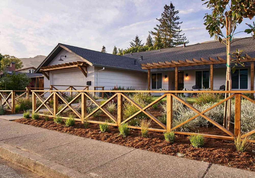 Rustic Trellis Fence Ideas for Farmhouse Style Gardens