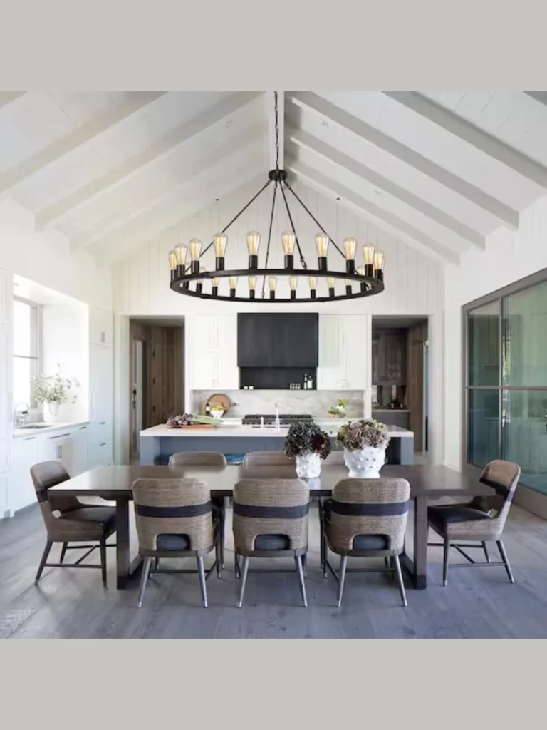 Rustic Wagon Wheel Fixtures For Farmhouse Vibes